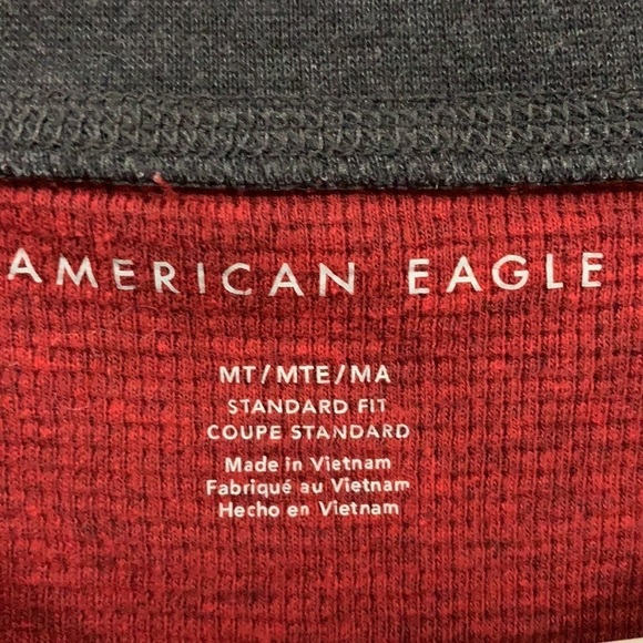 Mens American Eagle Outfitters Sz Medium standard fit baseball style long sleeve - Picture 2 of 5